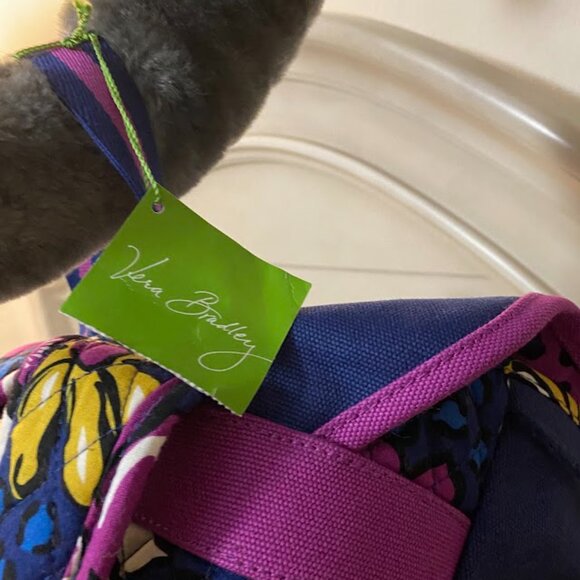 Vera Bradley Canvas Backpack African Violet - Picture 8 of 11